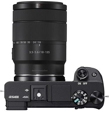 Sony ILCE-6400 a6400 Mirrorless APS-C Interchangeable-Lens Camera Bundle  with Deco Gear Bag, 64GB Card, Photo Video Software and Replacement Battery