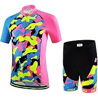 Algopix Similar Product 3 - Ateid Big Girls Cycling Jersey Set