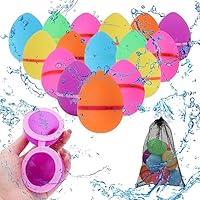 Algopix Similar Product 4 - 24PCS Egg Reusable Water Balloons Water