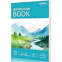 Algopix Similar Product 20 - Hapikalor Watercolor Paper Pad 9x12