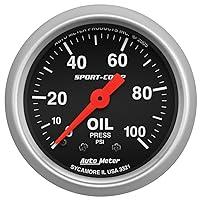 Algopix Similar Product 2 - Auto Meter 3321 SportComp Mechanical