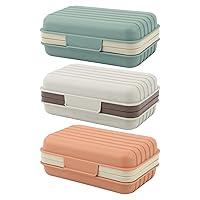 Algopix Similar Product 3 - 3 Pcs Travel Soap Boxes with Lid Soap