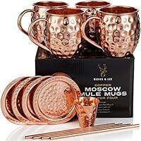 Algopix Similar Product 18 - Moscow Mule Copper Mugs Set of 4