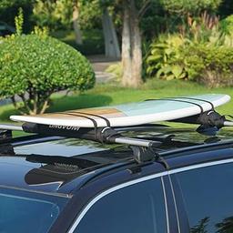 Dorsal Universal Soft Racks with Car Roof Pads Tie Down Straps