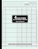 Algopix Similar Product 14 - 4 Column Accounting Ledger Small