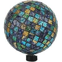 Algopix Similar Product 18 - Sunnydaze Mosaic Gazing Globe Glass
