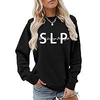 Algopix Similar Product 18 - CREXEMI SLP Sweatshirt Speech Language