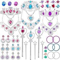 Algopix Similar Product 3 - Princess Pretend Jewelry Toy 48 Pcs