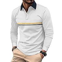 Algopix Similar Product 4 - Mens Polo Shirts Long Sleeve Casual