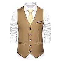 Algopix Similar Product 16 - Mens Suit Vest Formal Dress Vest Slim
