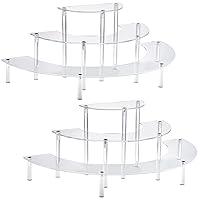 Algopix Similar Product 4 - 2PACKS Acrylic Display Risers 3 Tier