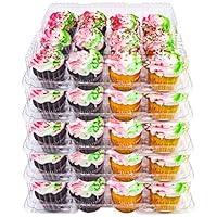 Algopix Similar Product 6 - 5 Plastic Cupcake Carrier Box 12 Slot
