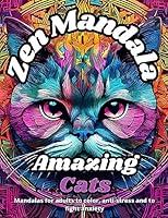 Algopix Similar Product 14 - Zen Mandala 32 Amazing Cats 1