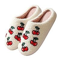 Algopix Similar Product 2 - coleyn Cherry Slippers for Women Men