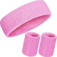 Algopix Similar Product 16 - Willbond 3 Pieces Sweatbands Set