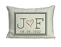 Algopix Similar Product 1 - Personalized Pillow Two hearts 2 Hearts