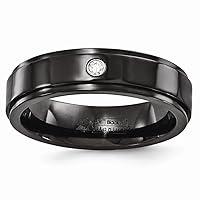 Algopix Similar Product 1 - Sonia Jewels Solid Black Titanium Mens