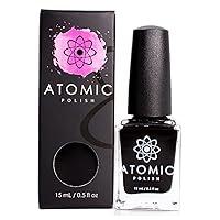 Algopix Similar Product 19 - Matte Black Nail Polish  Atomic Polish