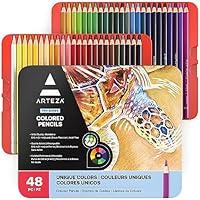 Algopix Similar Product 9 - ARTEZA Colored Pencils 48 WaxBased