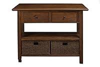 Algopix Similar Product 4 - Alpine Furniture Caldwell Wood Kitchen