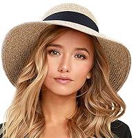 Algopix Similar Product 18 - FURTALK Womens Beach Sun Straw Hat UV
