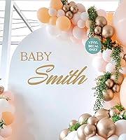 Algopix Similar Product 12 - Personalised Backdrop Decal for Baby