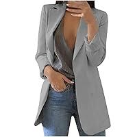 Algopix Similar Product 15 - Womens Lapel Casual Blazer Jacket Plus
