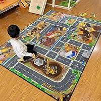 Algopix Similar Product 2 - Kids Rug Construction Site Playmat