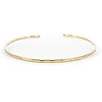 Algopix Similar Product 8 - Thin Hammered Cuff in 14K Gold Fill