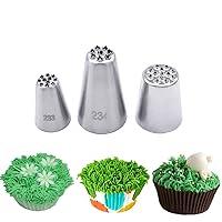 Algopix Similar Product 6 - Icing Piping Nozzles 3 Pcs Stainless