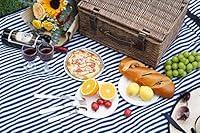 Algopix Similar Product 7 - Romantic Wicker Picnic Basket for 2