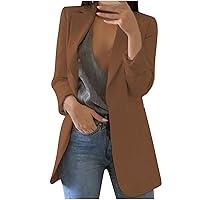 Algopix Similar Product 7 - Womens Lapel Casual Blazer Jacket Plus