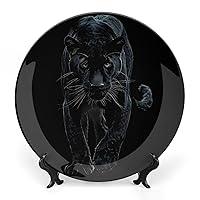 Algopix Similar Product 14 - Animal Black Leopard Decorative Plate