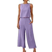 Algopix Similar Product 3 - Linen Outfits For Women 2 Piece Set