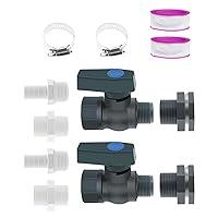 Algopix Similar Product 8 - IEUDNS 2 Pieces Rain Barrel Spigot Kit