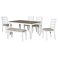 Algopix Similar Product 6 - SONGG Retro Rustic Style 6Piece Dining