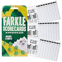 Algopix Similar Product 19 - Brybelly Farkle Scorecards  Set of 75