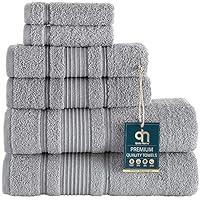 Algopix Similar Product 6 - Qute Home 6Piece Bath Towels Set 100