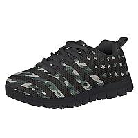 Algopix Similar Product 18 - HUIACONG Forest Camo Boys Sneakers