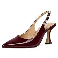 Algopix Similar Product 4 - Soireelady Slingback Stiletto Heels for