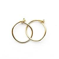 Algopix Similar Product 19 - Tiny 14K Yellow Gold Fill Hoops