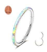 Algopix Similar Product 15 - TupMi Opal Septum Ring 16G 18G 20G