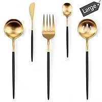 Algopix Similar Product 17 - Blackgold Serving Utensils5 Pieces