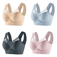 Algopix Similar Product 7 - BSYzXew 4PC Wireless Bras for Women