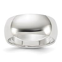 Algopix Similar Product 4 - IceCarats 925 Sterling Silver 8mm Half