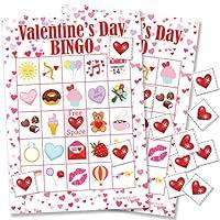 Algopix Similar Product 12 - Valentines Day Kids Bingo Game 24