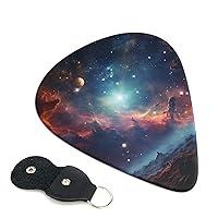 Algopix Similar Product 5 - Space Guitar Picks 6 Pack 3 Different