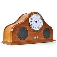 Algopix Similar Product 3 - Pyle 2in1 Vintage Style Clock  Retro