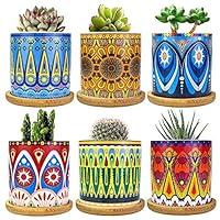 Algopix Similar Product 12 - Ascrafter Mandala Succulent Pot with