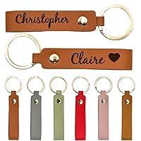 Algopix Similar Product 4 - Customized Leather Keychain for couples